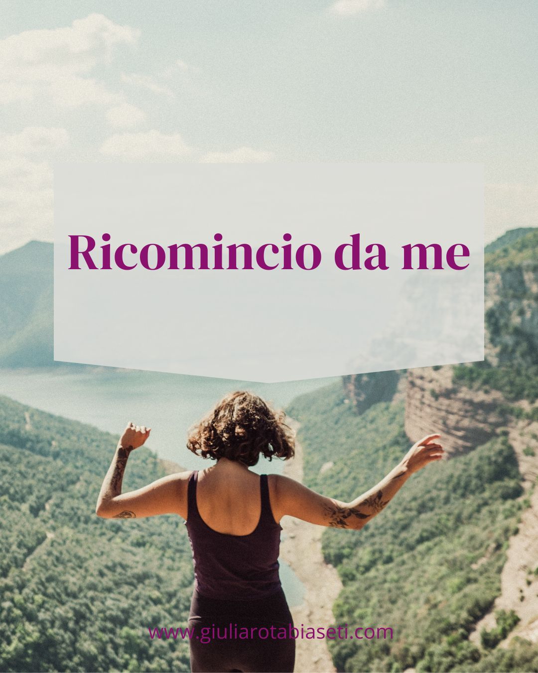 donna su panorama ricomincio da me